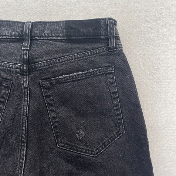 Abercrombie & Fitch Curve Love Jeans‎ Women's 28/6 The 90s Straight Black Denim - Picture 12 of 13
